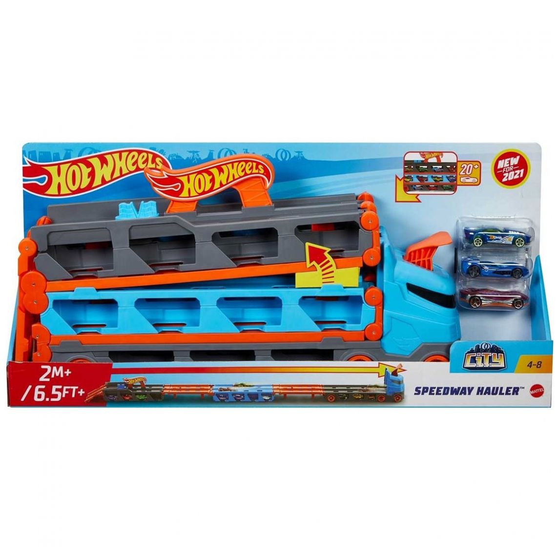 City Remolque Pista de Carreras Hot Wheels
