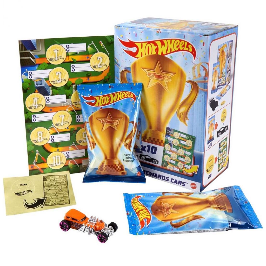 Die Cast Paquete 10 Diecasts Sorpresa Hot Wheels