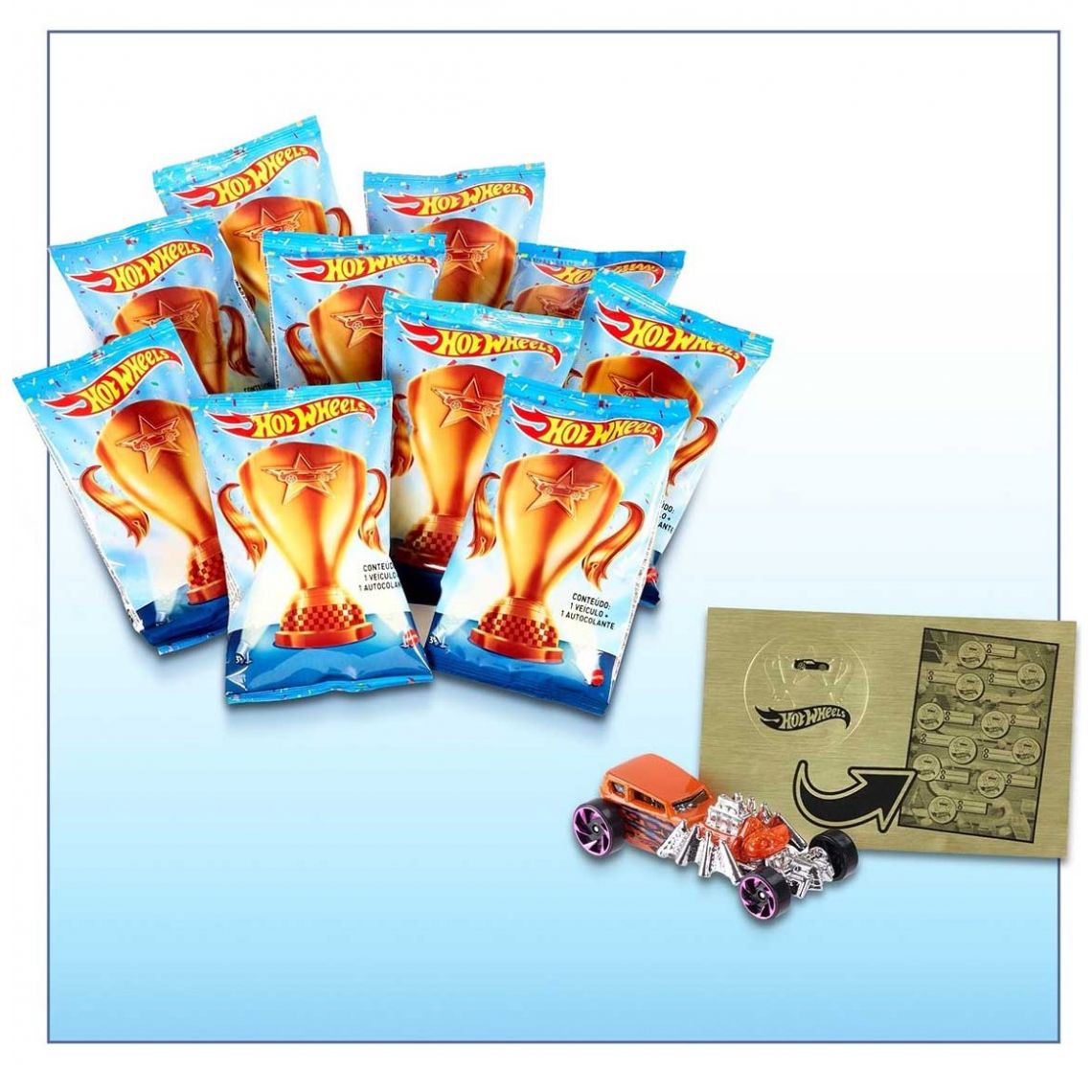 Die Cast Paquete 10 Diecasts Sorpresa Hot Wheels