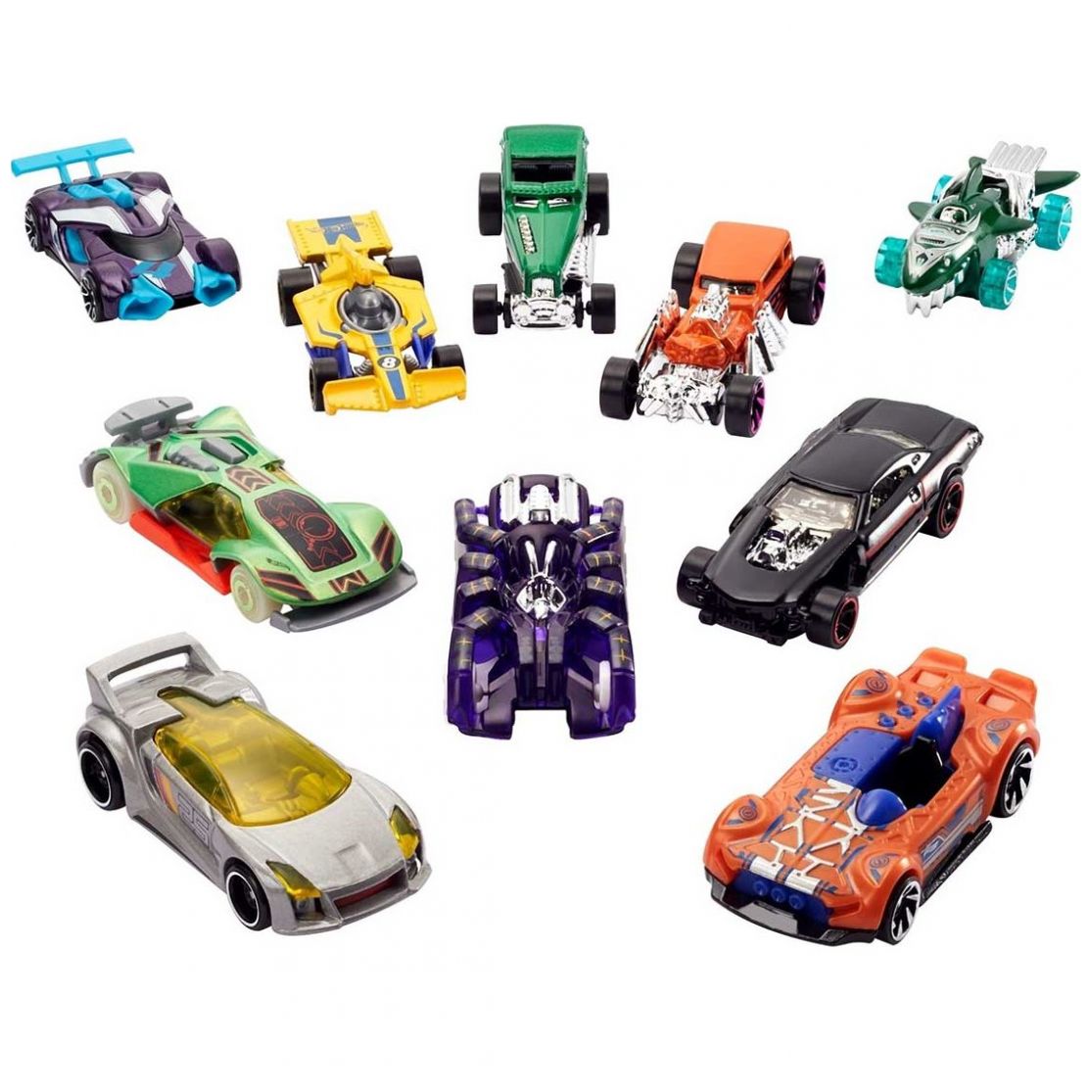 Die Cast Paquete 10 Diecasts Sorpresa Hot Wheels