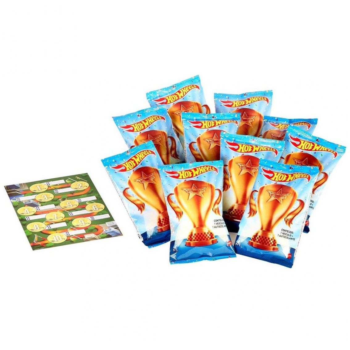 Die Cast Paquete 10 Diecasts Sorpresa Hot Wheels