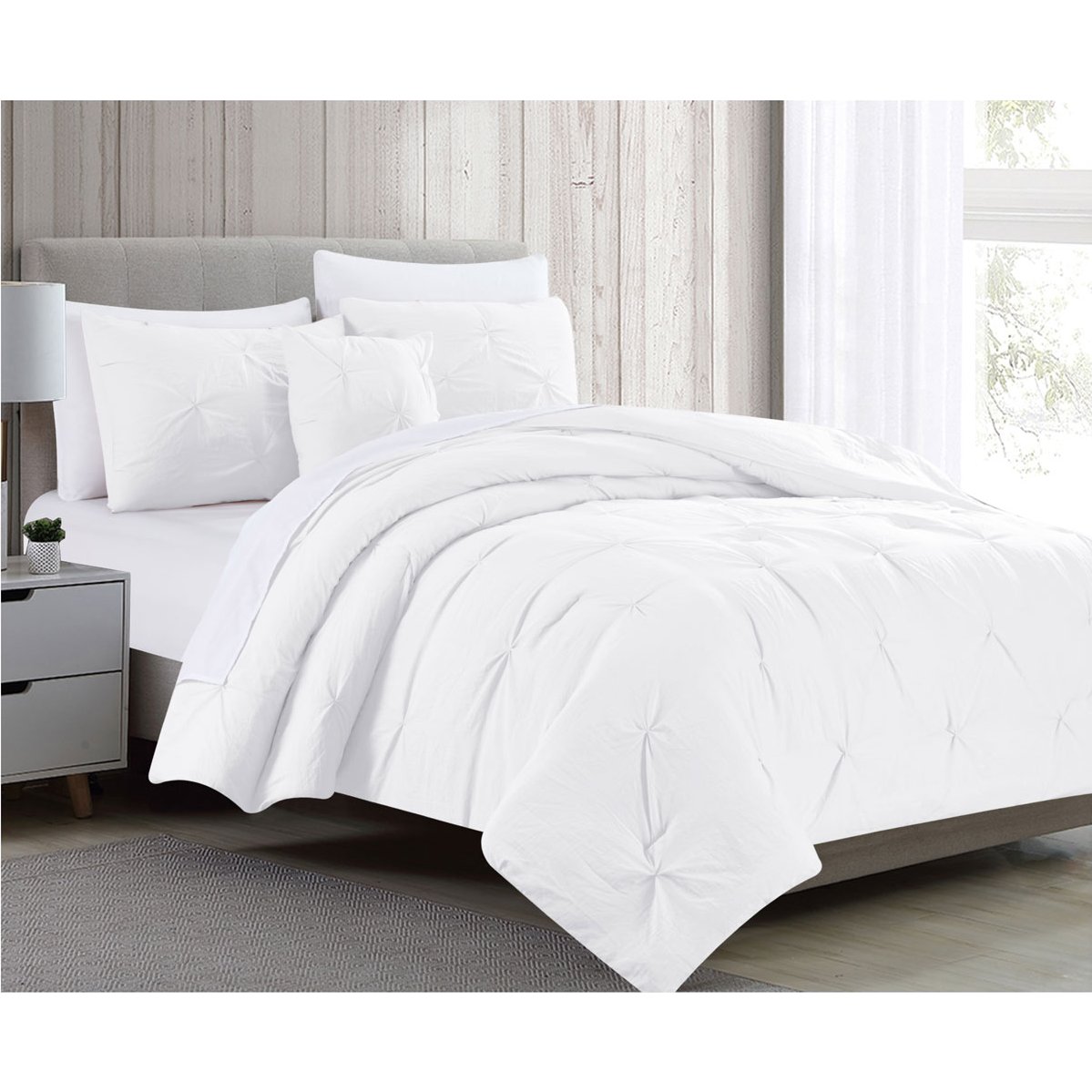 Edredón Blanco Silver & Sage - Matrimonial / Queen