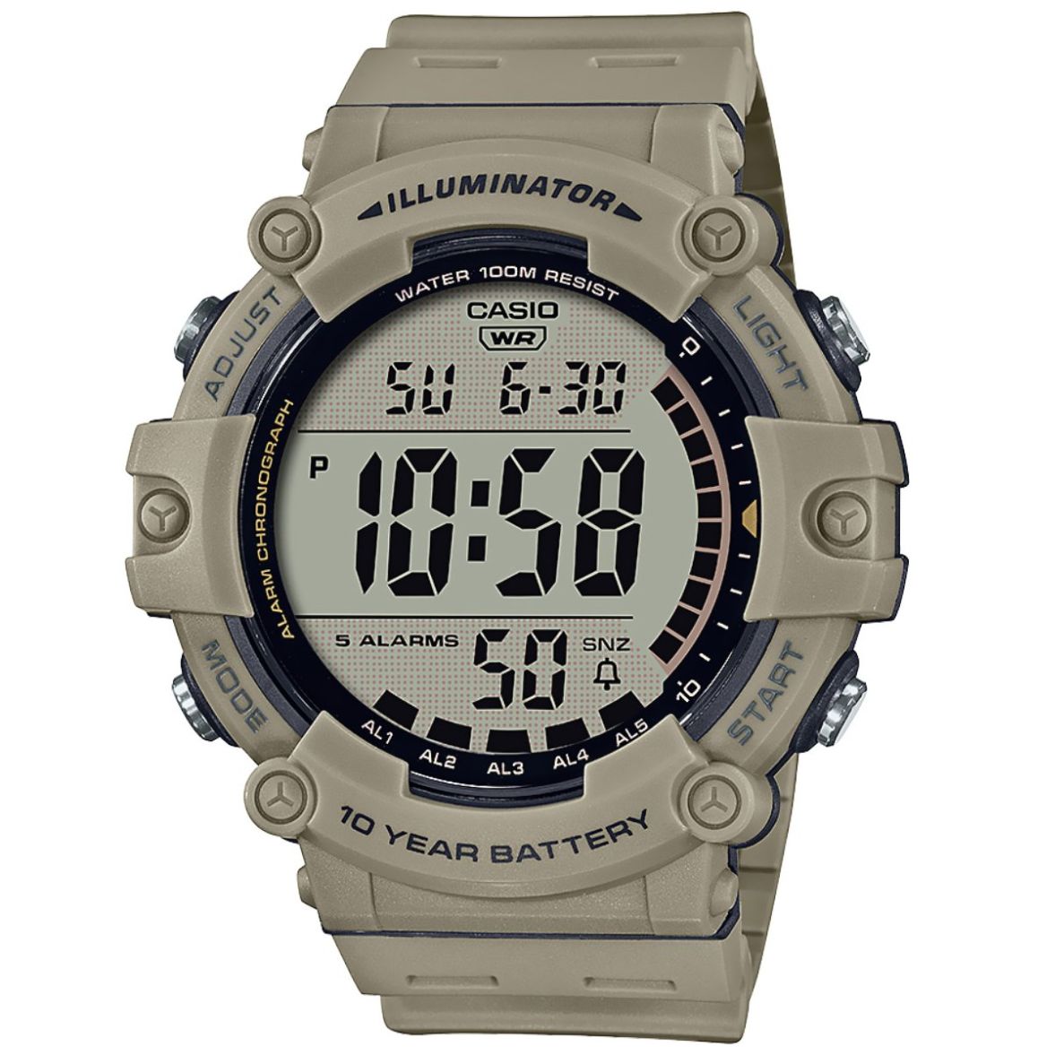 Reloj Casio Café para Hombre Modelo Elo Ae1500Wh5Avcf