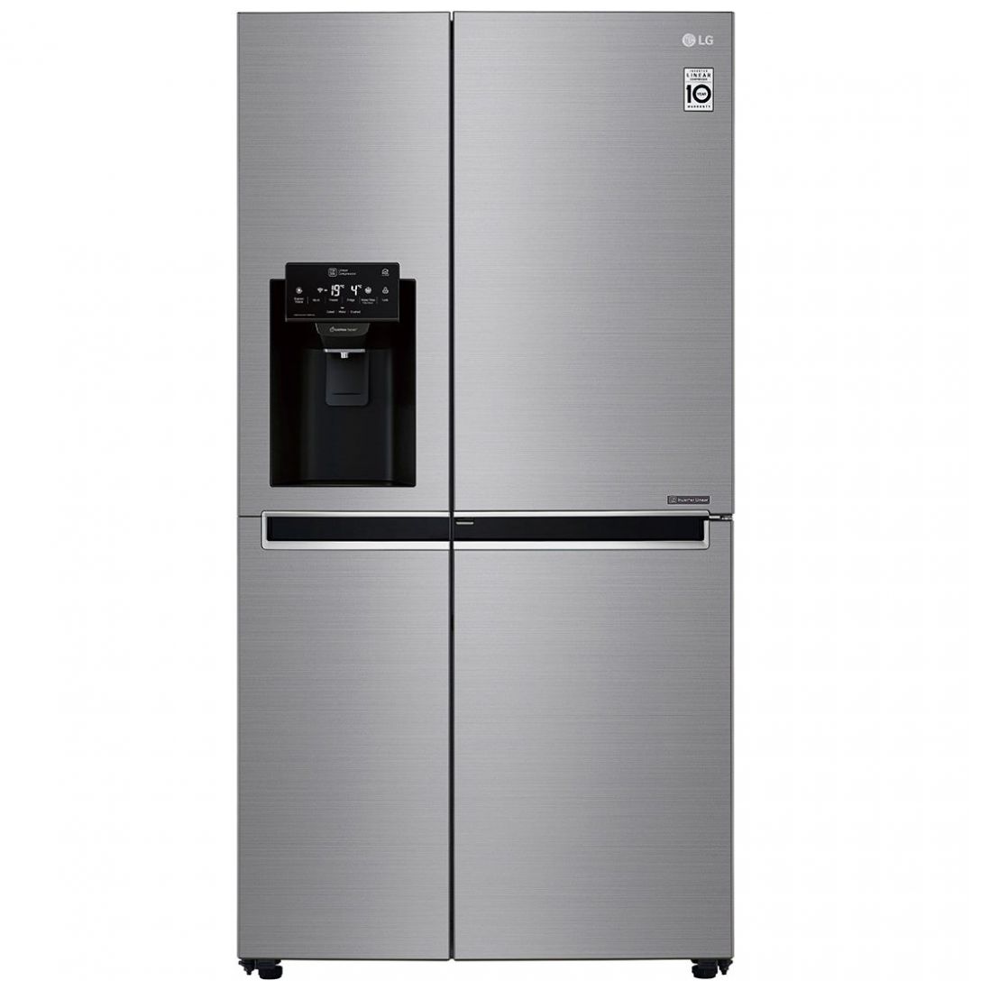 Refrigerador Platino LG Duplex Door In Door Linear Inverter con Smart Thinq Wifi 22 Pies³ Gs65Sdpk