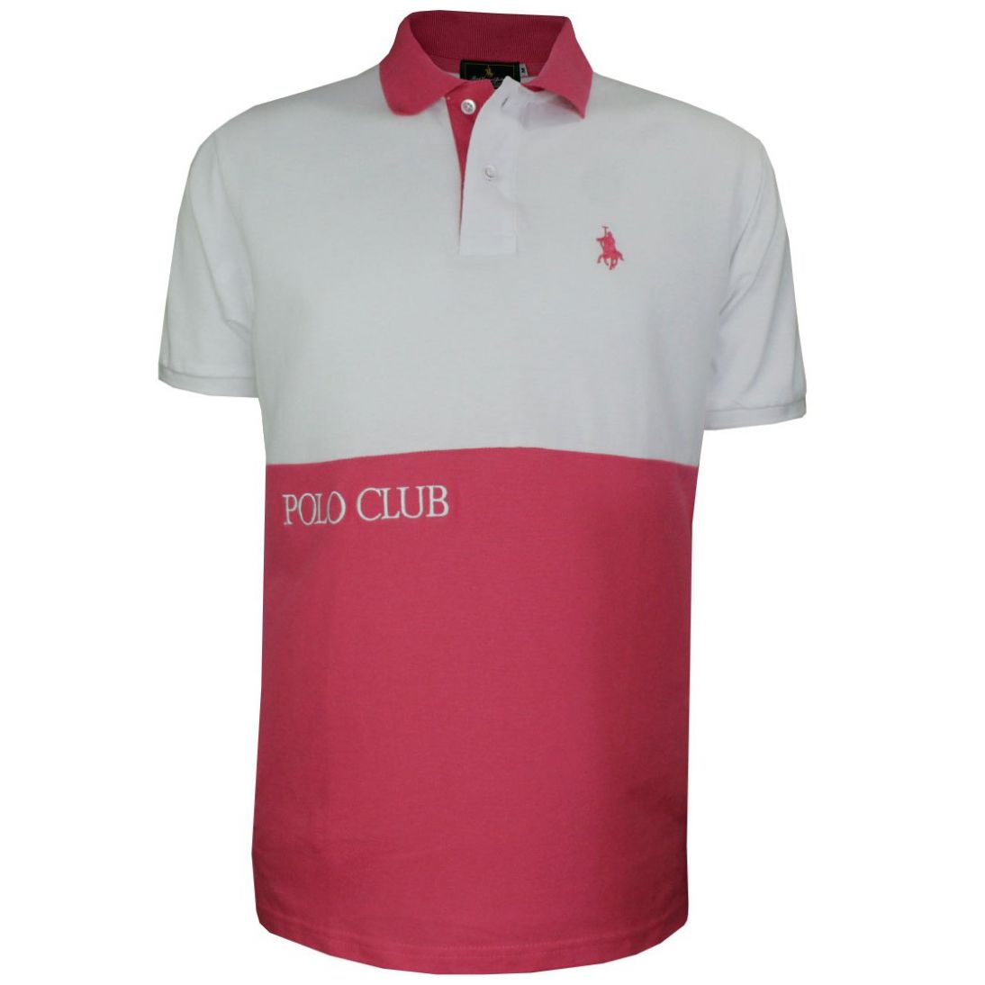Playera Polo de Bloques Modelo 21005Corcom para Caballero Polo Club