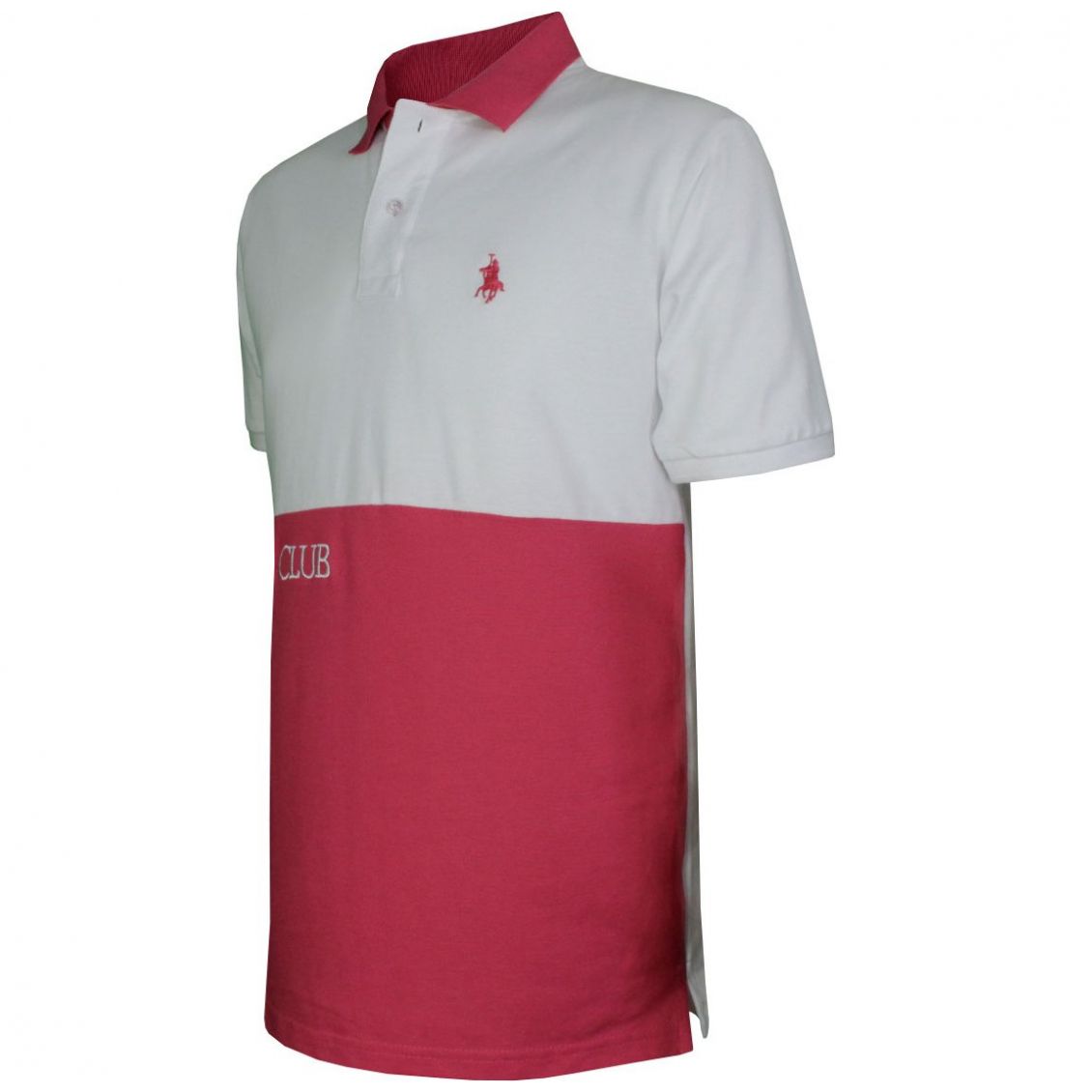 Playera Polo de Bloques Modelo 21005Corcom para Caballero Polo Club