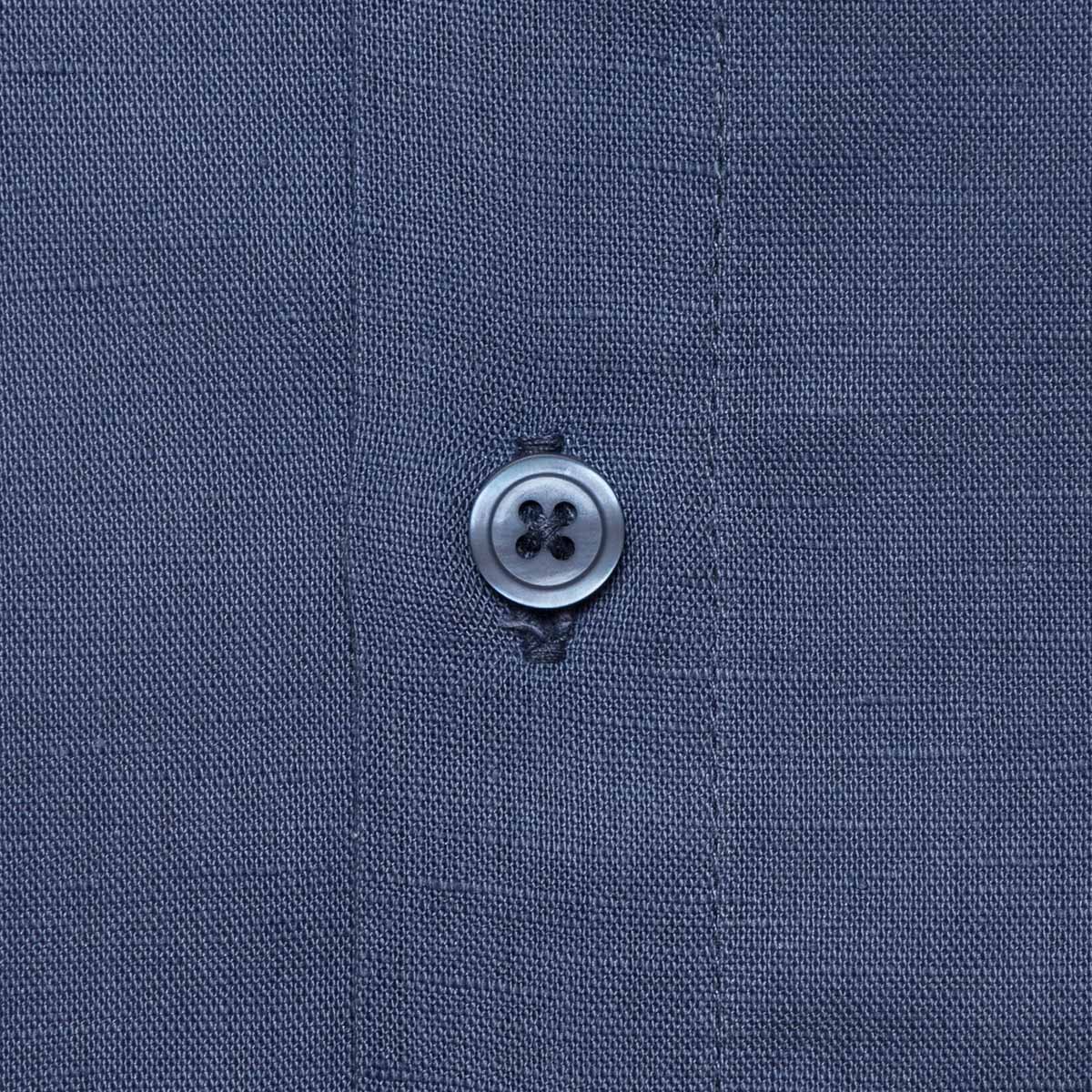 Guayabera Talla Plus Manga Larga Azul Marino Costavana Modelo 4484P para Caballero
