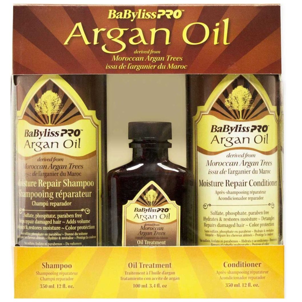 Prepack Babyliss Pro Tratamiento Basico con Aceite de Argan