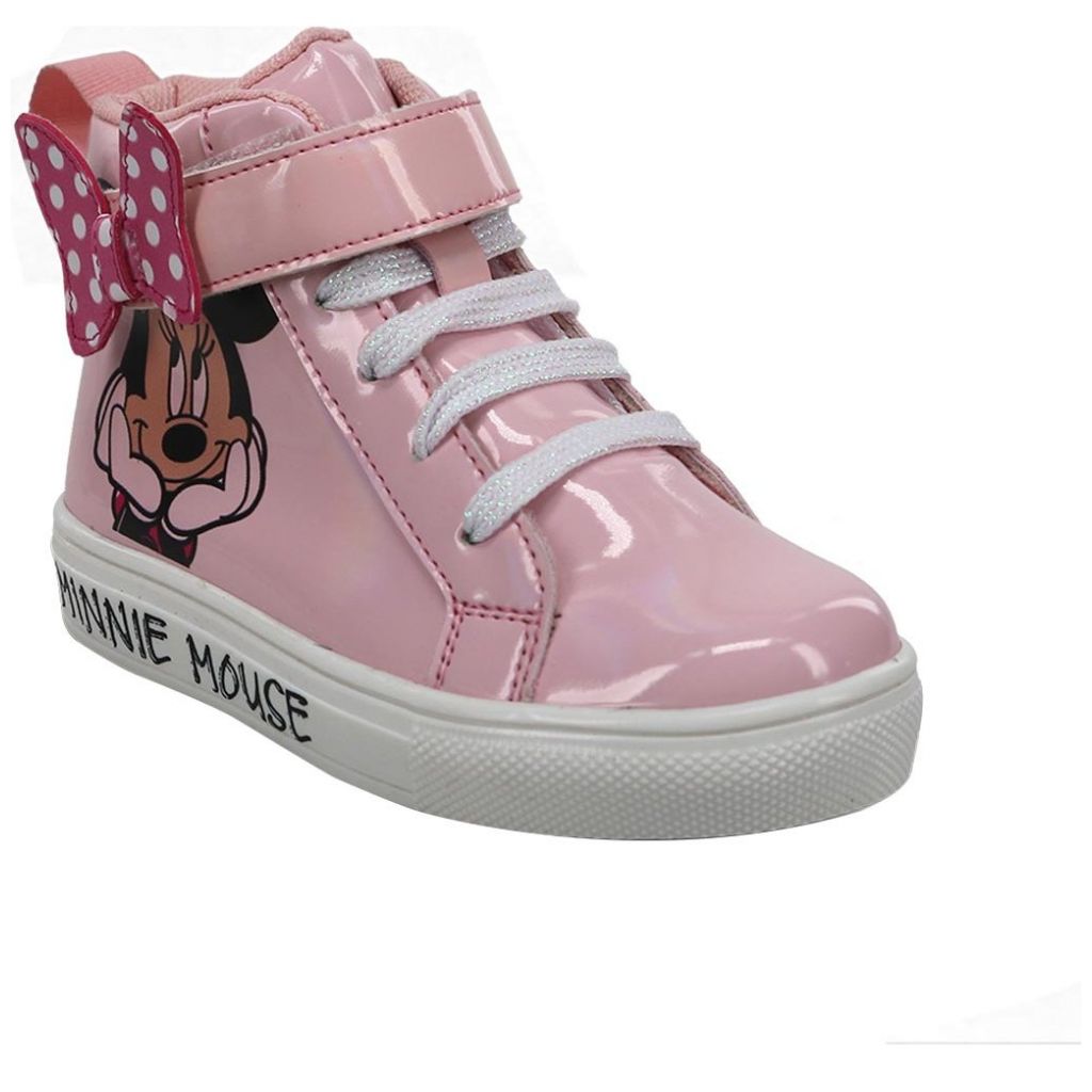 Tenis Bota Rosa con Moño de Minnie para Niña Modelo Dy93353Se