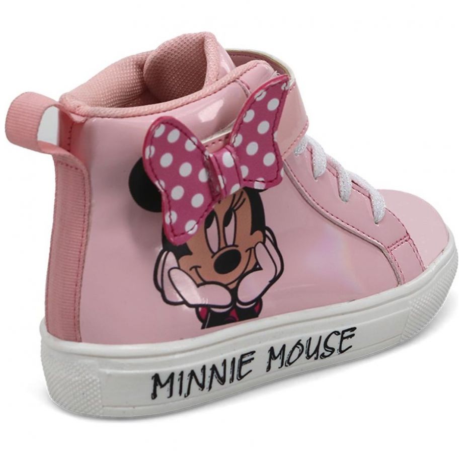 Tenis Bota Rosa con Moño de Minnie para Niña Modelo Dy93353Se