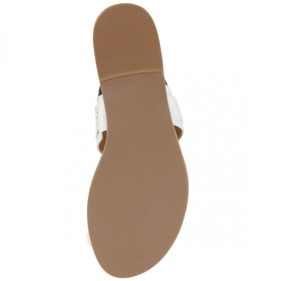 Sandalia Blanca de Material Sintético con Estampado Liso G By Guess