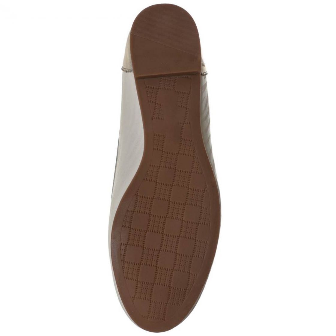 Balerina Plateada con Estampado Liso Y Punta Redonda G By Guess