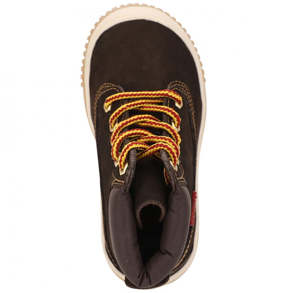 Botín Café con Agujeta para Niño Marca Elefante Modelo 17711009