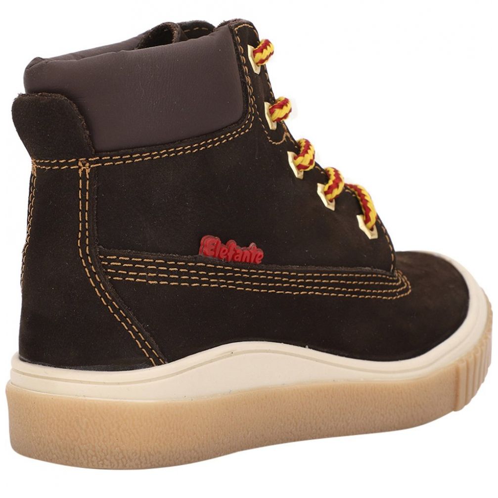 Botín Café con Agujeta para Niño Marca Elefante Modelo 17711009