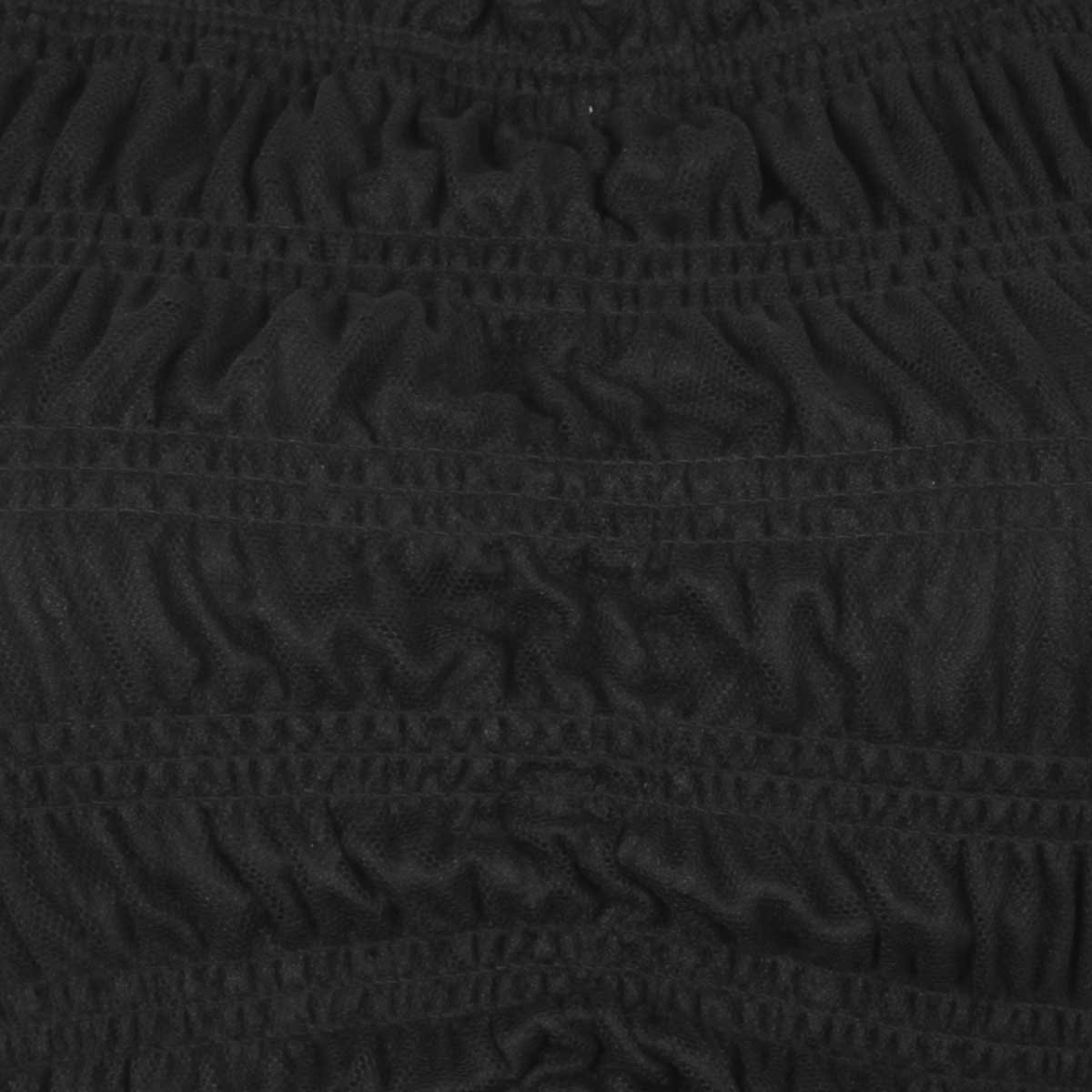 Blusa Negra Manga Julieta Cuello off Shoulder Elle para Mujer