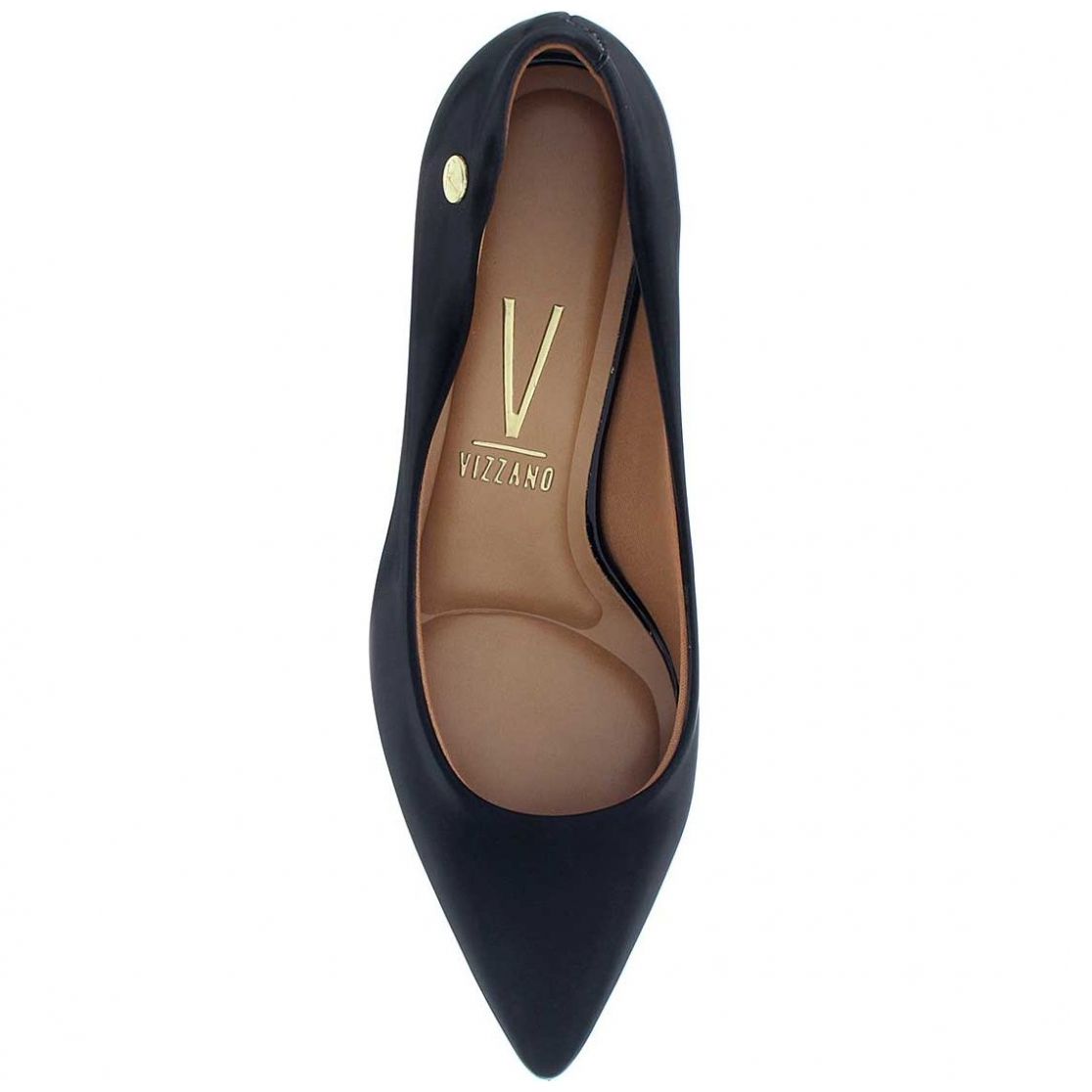 Zapatilla Vizzano Negra Puntal de Tacón Bajo para Mujer