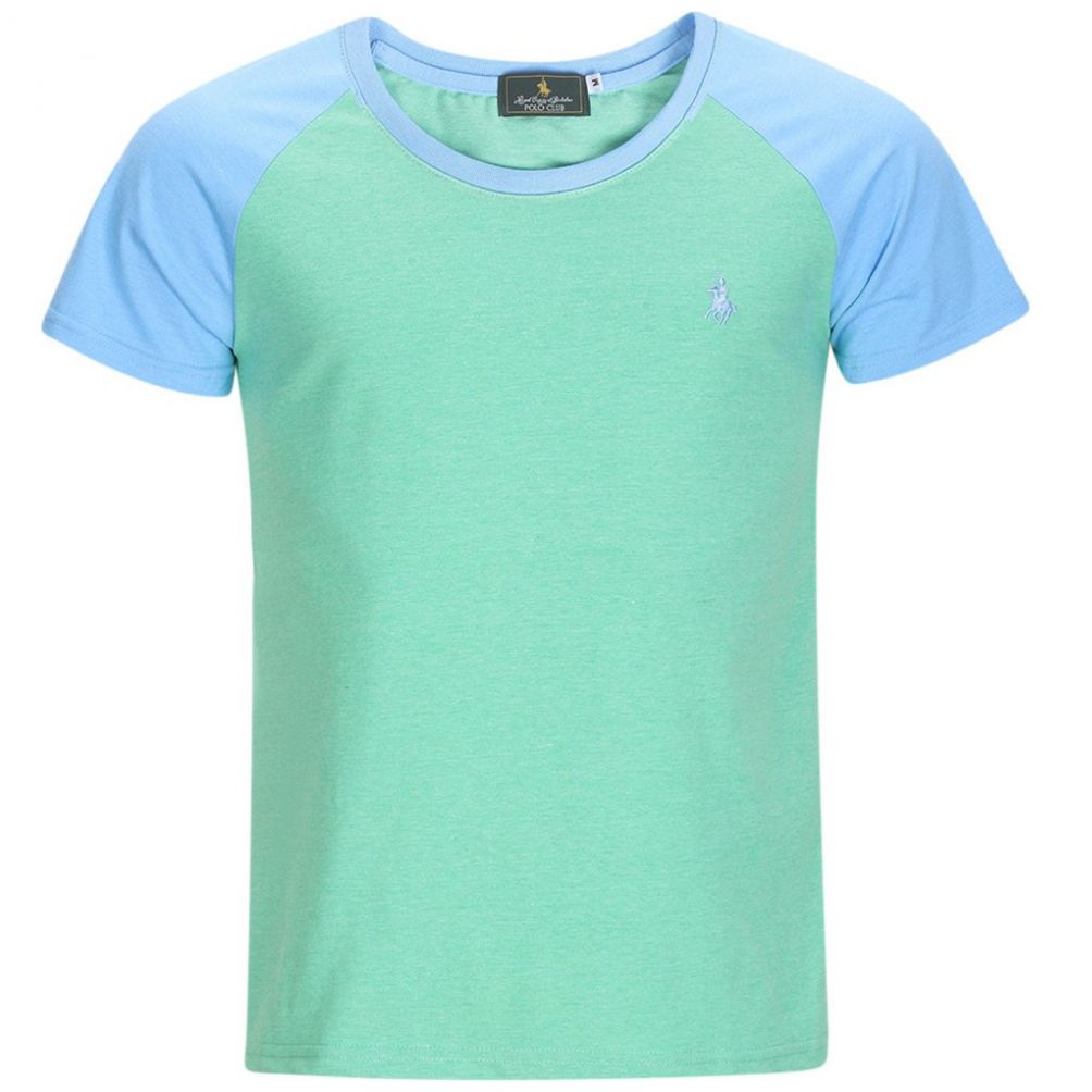 Playera Verde Manga Corta para Caballero Marca Polo Club Modelo 8821Mzncomb
