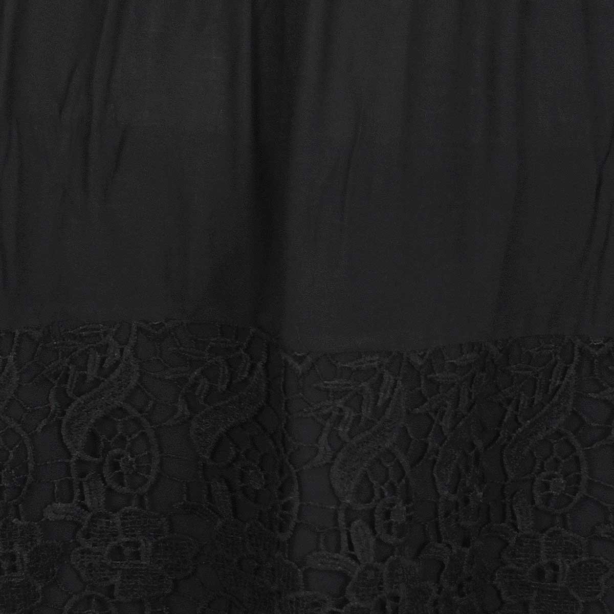 Vestido de Encaje con Manga Larga Cuello V Basel para Mujer