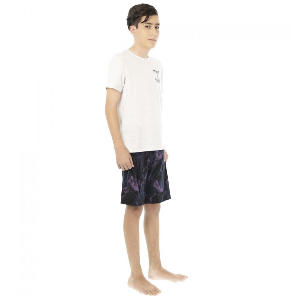 Pijama Playera con Short Skiny Modelo 73632 para Niño