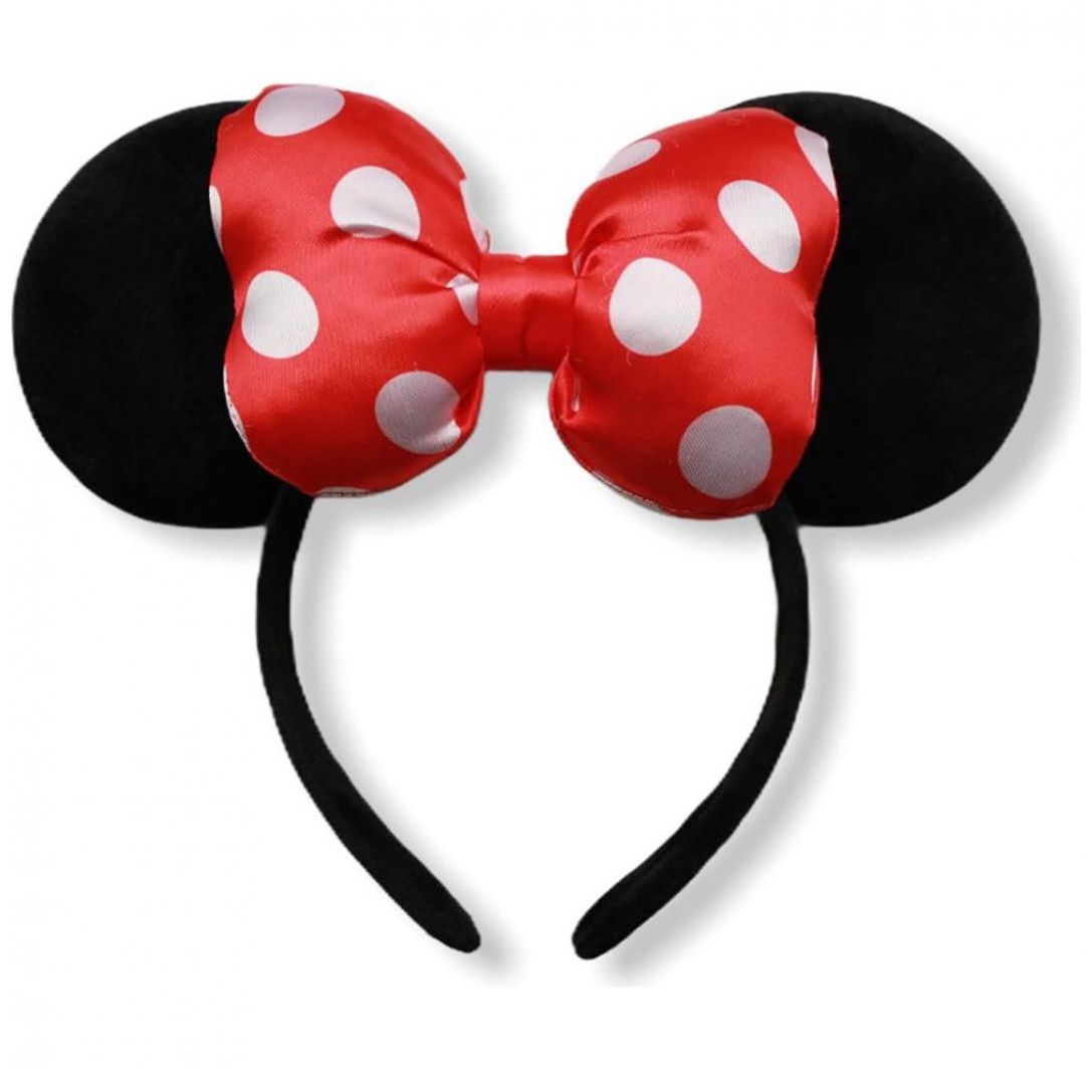 Orejas Minnie de Terciopelo con Moño Disney Modelo Or19 para Niña