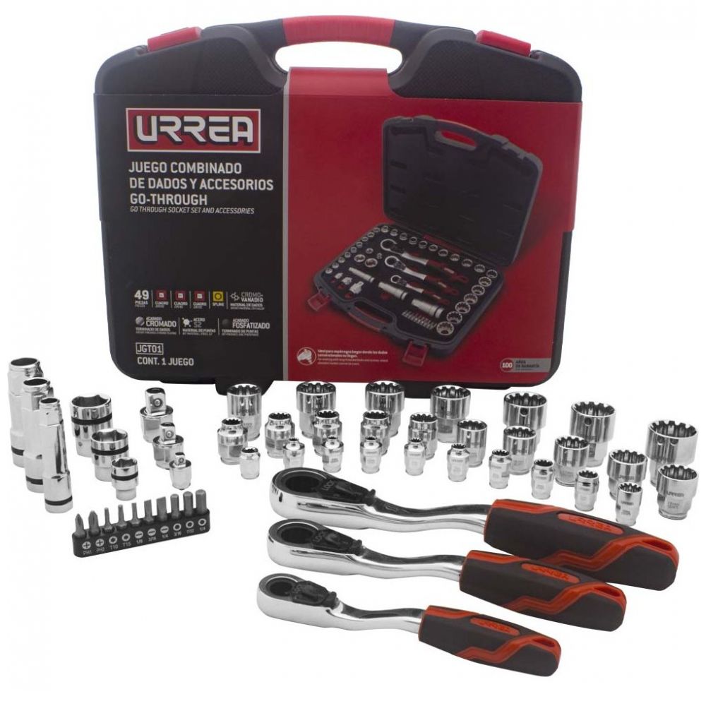 Juego Dados Accesorios Go-Thr 49Pz Combinados Urrea