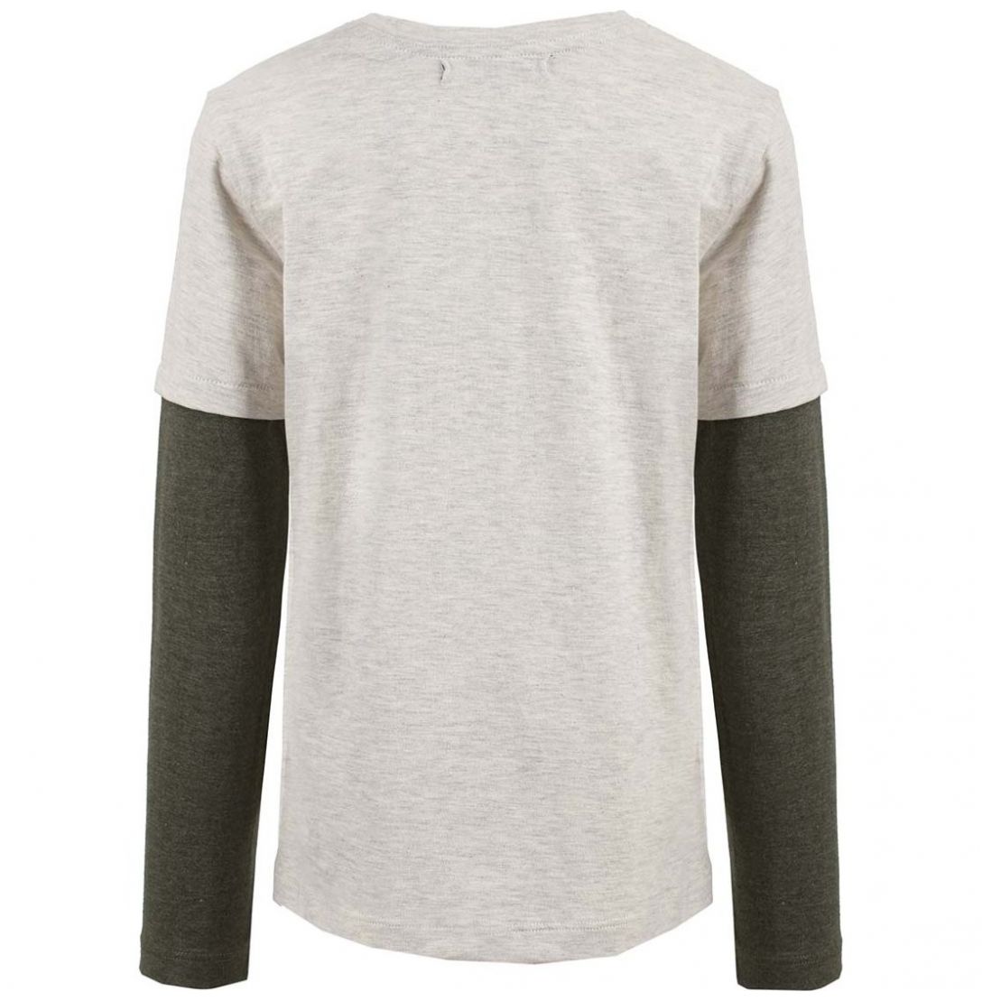 Playera Hueso Manga Larga Estampada para Niño Hollywood North