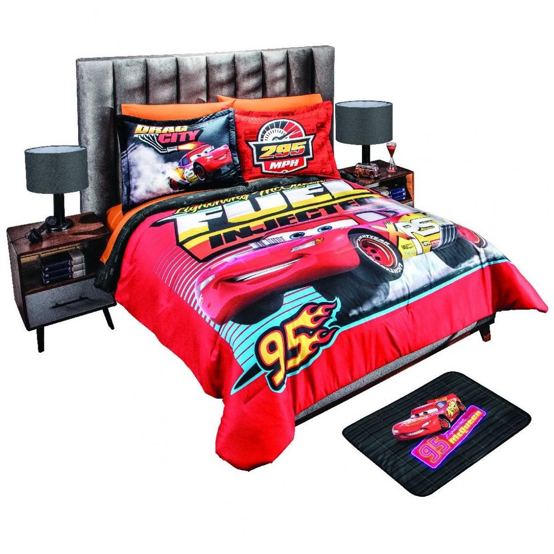 Edredón Cars con Tapete de 50X70 Disney - Matrimonial