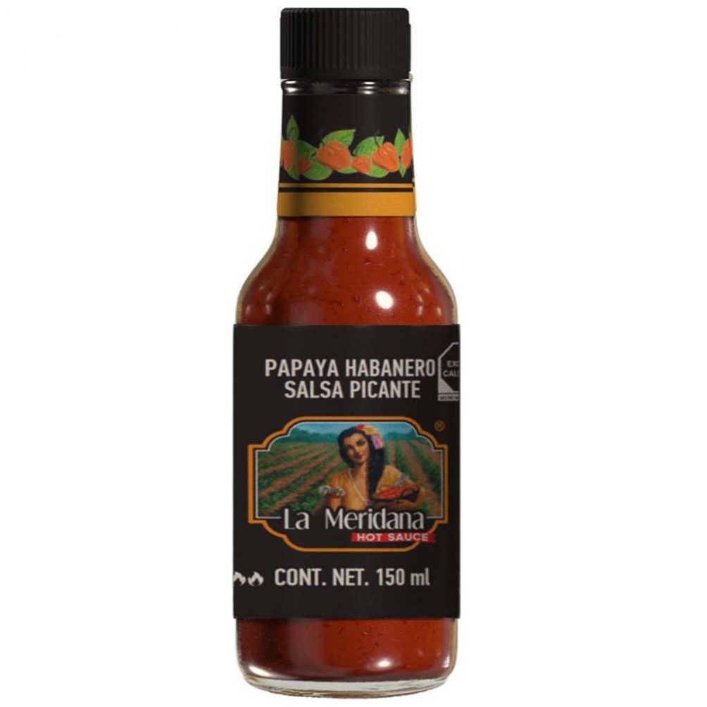 Salsa de Chile Habanero Sabor Papaya la Meridana