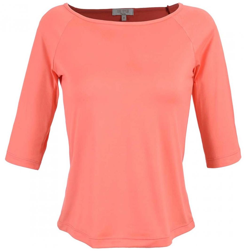 Playera Cuello Ojal Manga 3/4 Life Styler