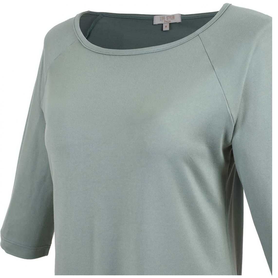 Playera Cuello Ojal Manga 3/4 Life Styler