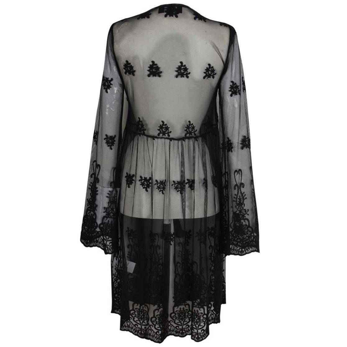 Ensamble Manga Larga Cuello Abierto Diseño Encaje Just By Basel