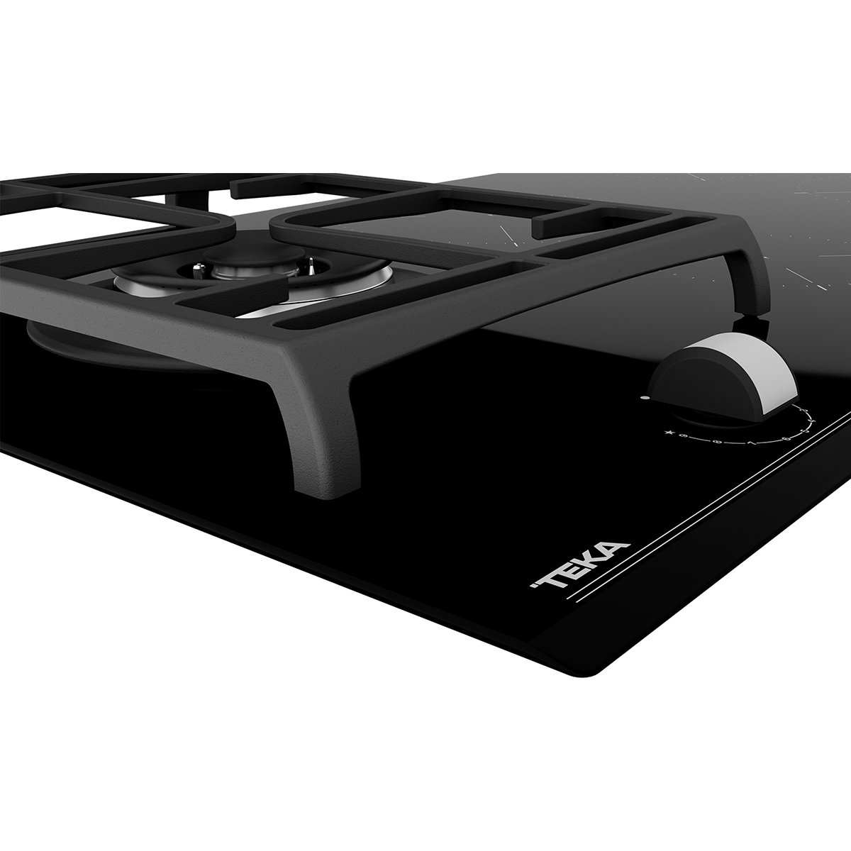 Parrilla Híbrida de Gas + Inducción Teka Jzc 95314 Abb Bk Hybrid