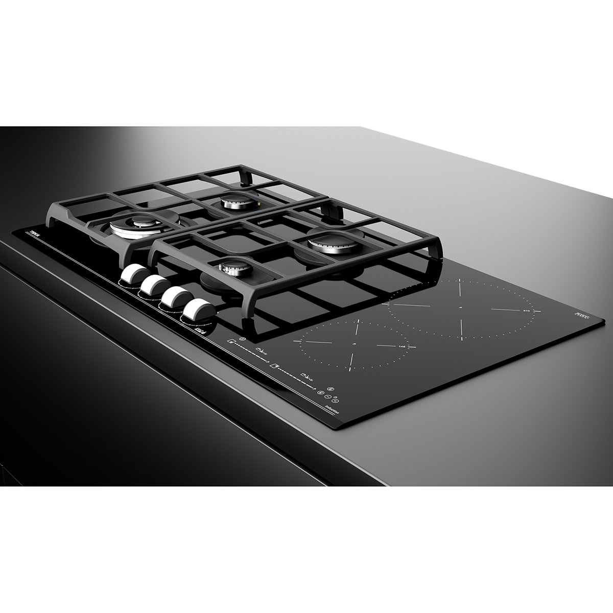 Parrilla Híbrida de Gas + Inducción Teka Jzc 96342 Bbb Bk Hybrid