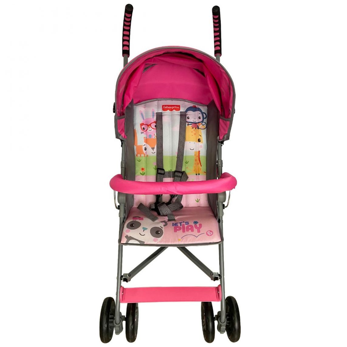 Carriola de Bastón Mica Rosa para Bebé Fisher Price