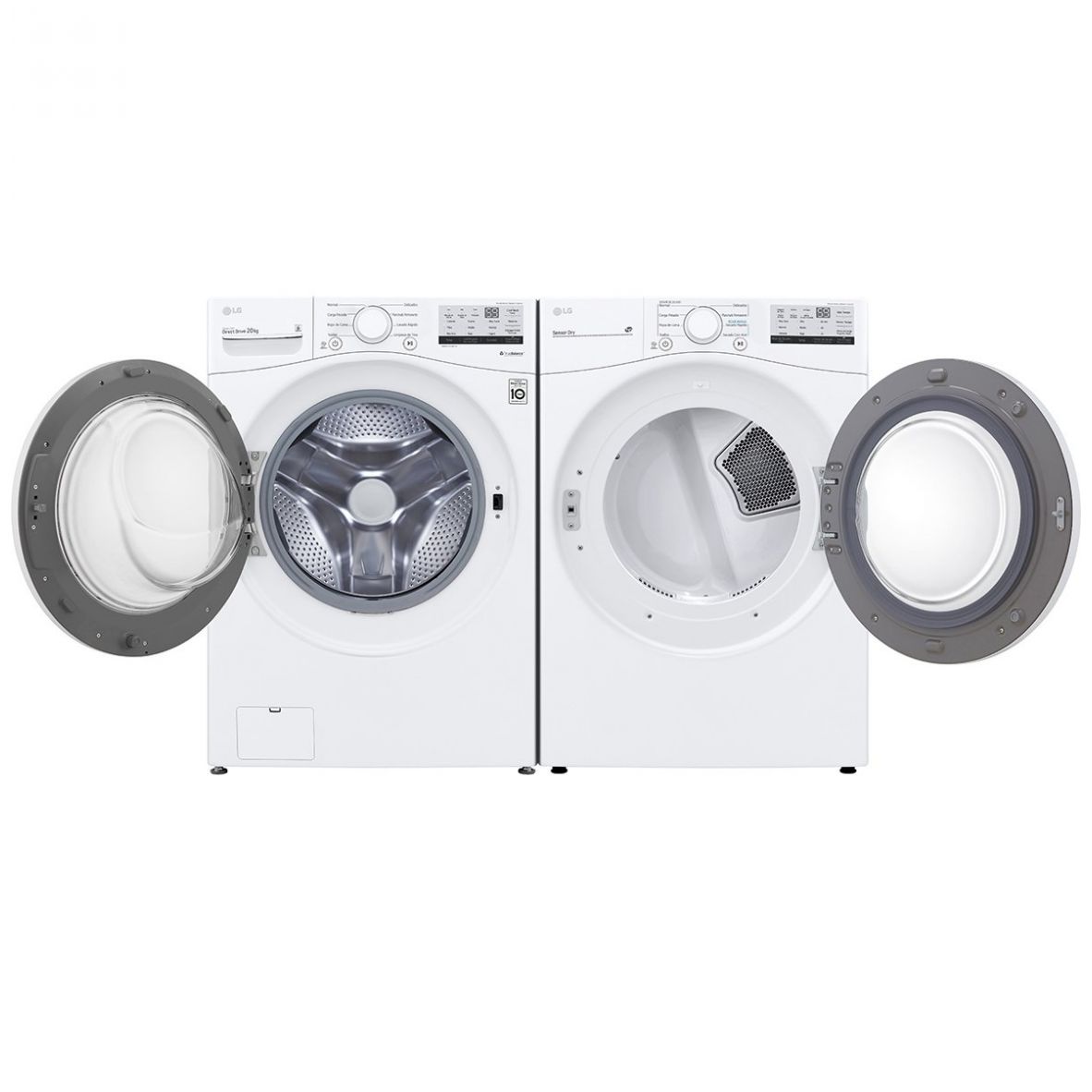 Combo Lg Blanca 20 Kg Carga Frontal Wm20Wv26W.df20Wv