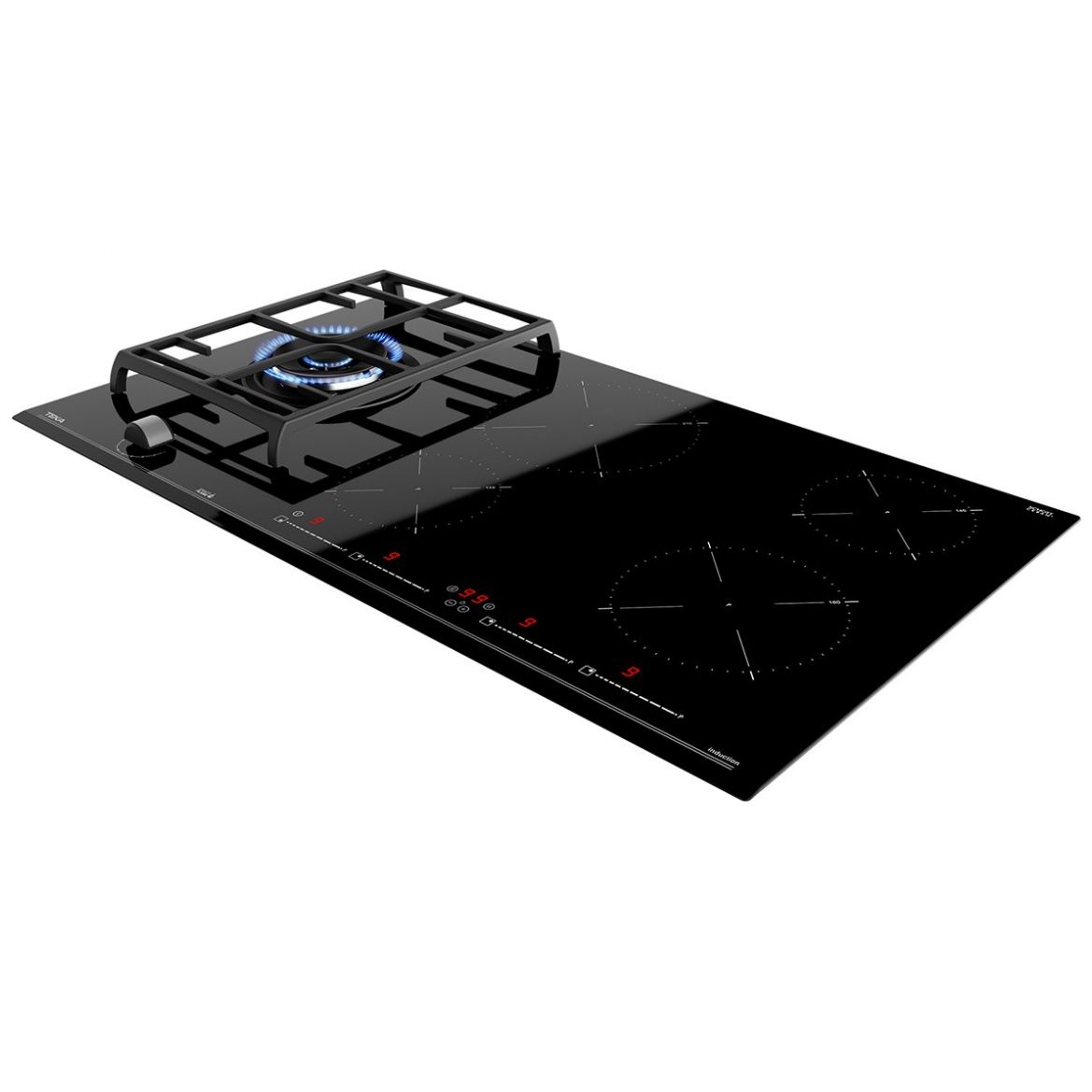 Parrilla Híbrida de Gas + Inducción Teka Jzc 95314 Abb Bk Hybrid