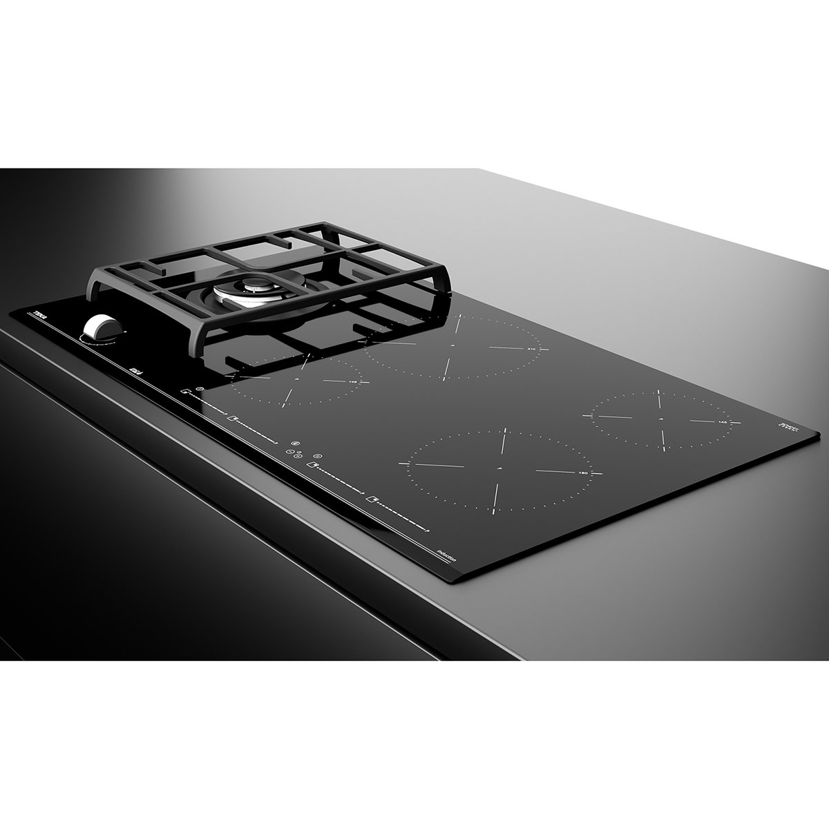 Parrilla Híbrida de Gas + Inducción Teka Jzc 95314 Abb Bk Hybrid