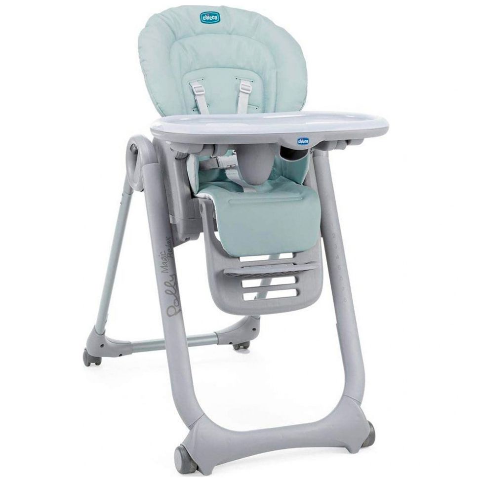 Silla Alta Polly  Magic Relax Antiguan Sky Chicco  Marca Chicco