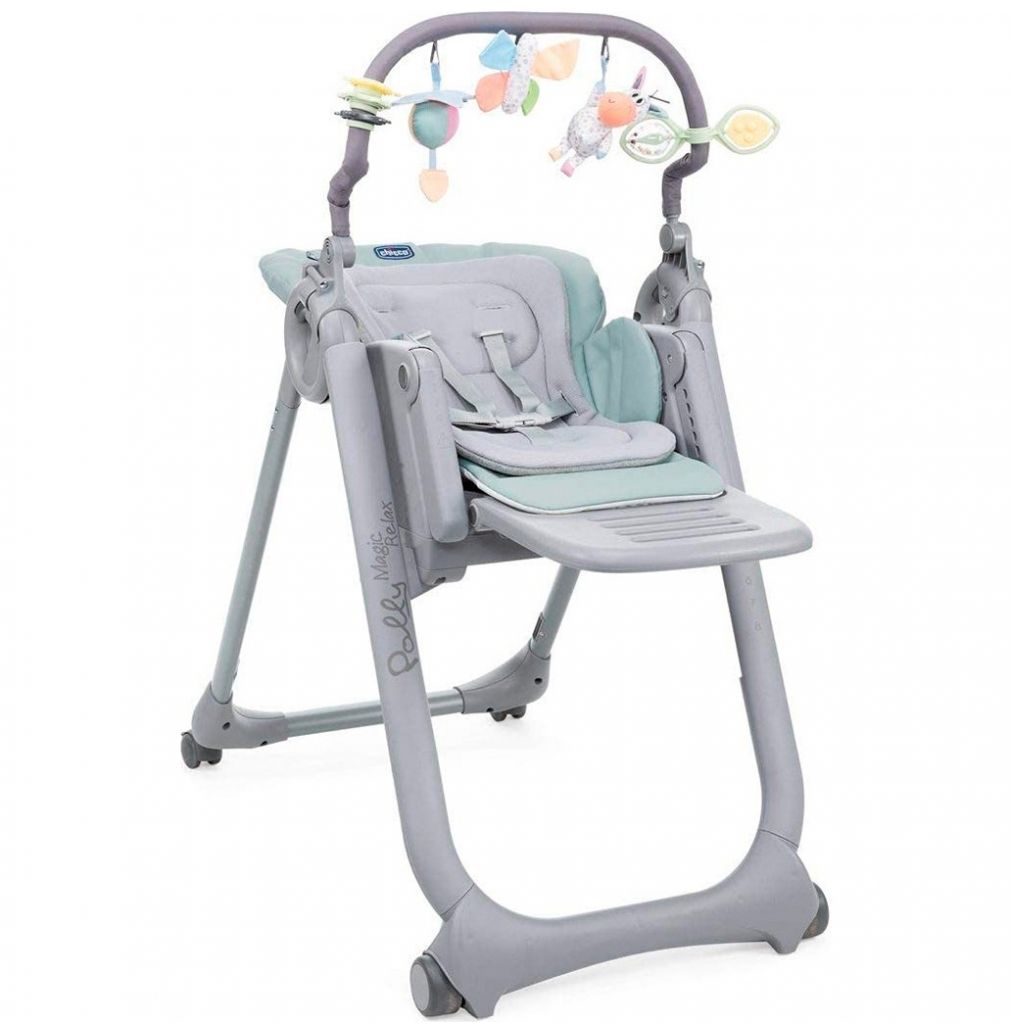 Silla Alta Polly  Magic Relax Antiguan Sky Chicco  Marca Chicco