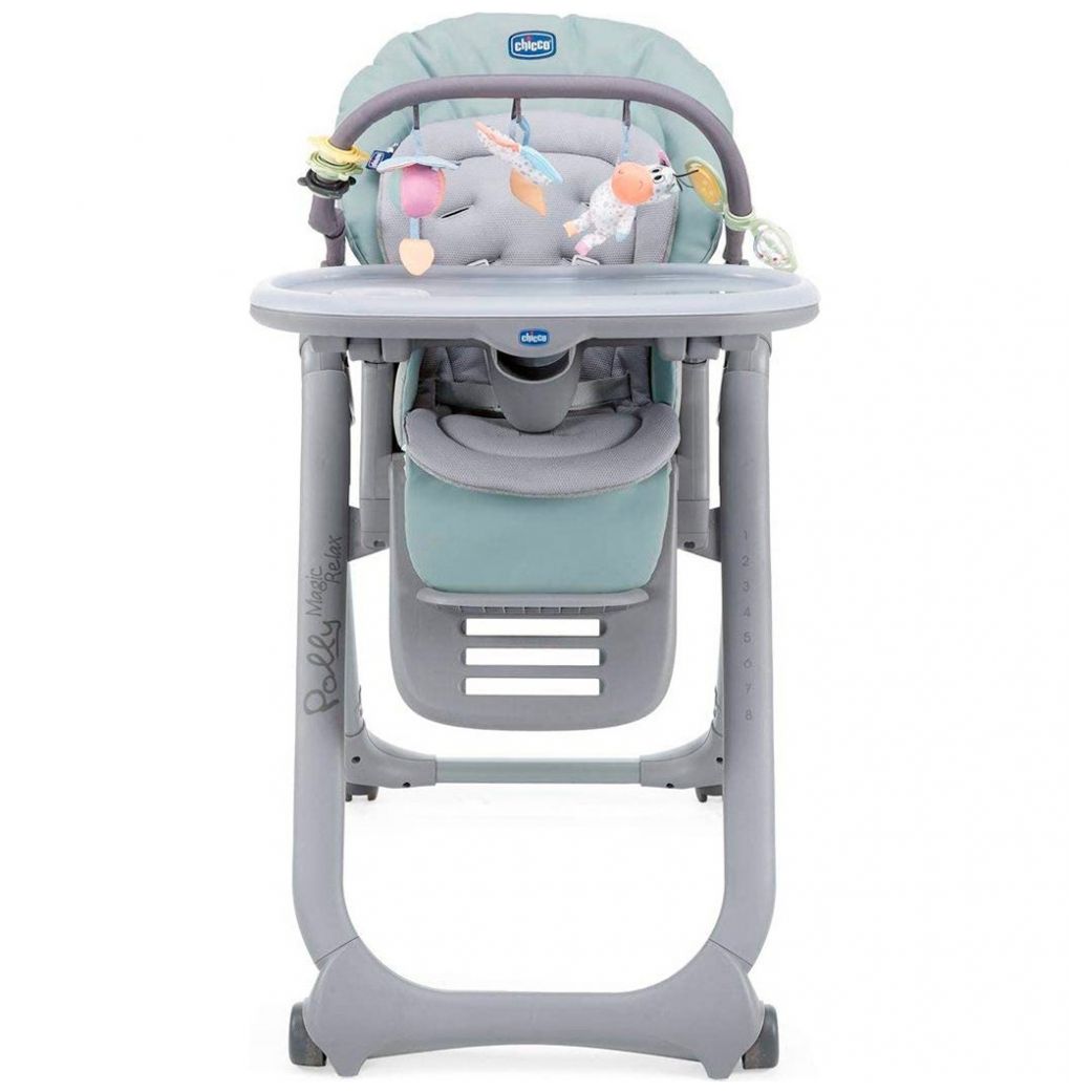 Silla Alta Polly  Magic Relax Antiguan Sky Chicco  Marca Chicco