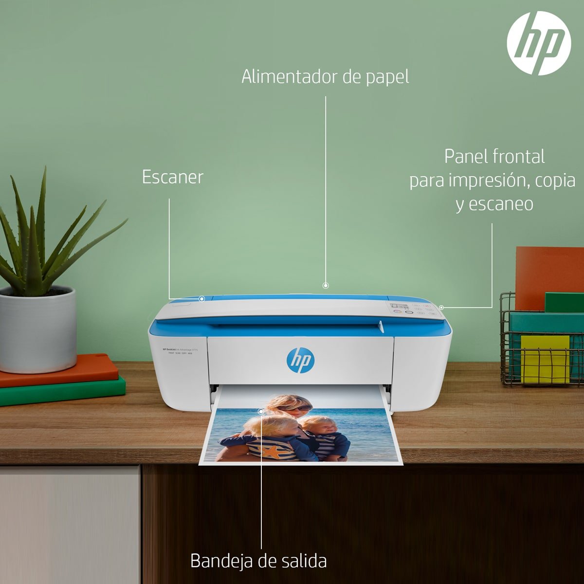 Impresora Multifuncional Deskjet Ink Advantage 3775 Hp