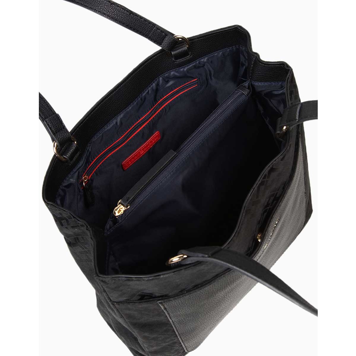 Bolsa Tommy Tote Linda 69J4042-001 Negro