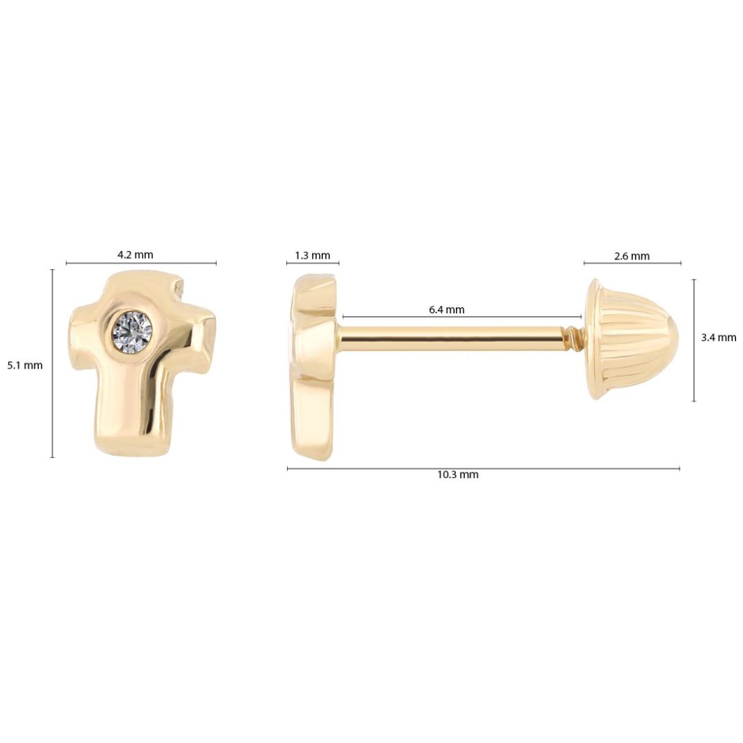 Broqueles Cruz para Bebé Romanza