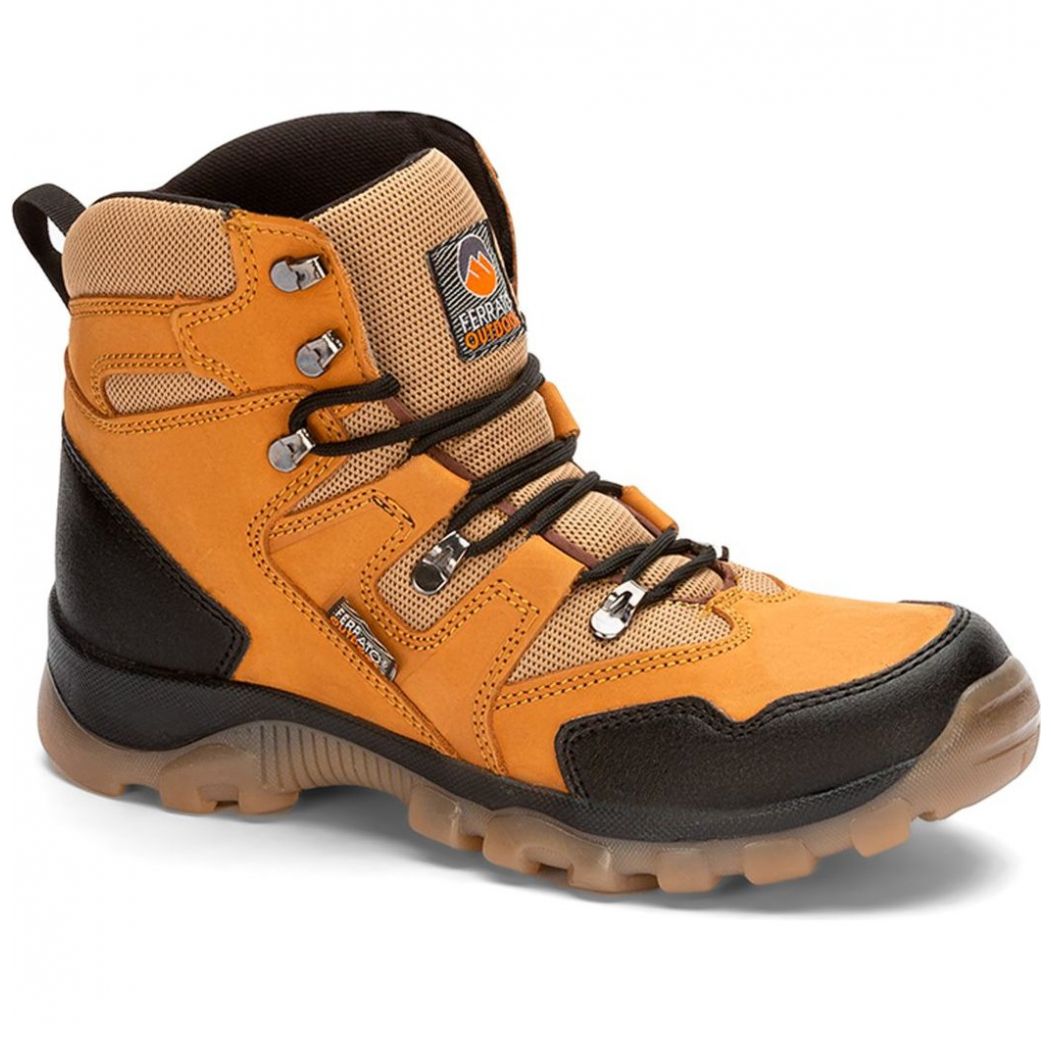 Bota Outdoor de Piel Café Medio Ferrato 88561Mitli Mi para Hombre