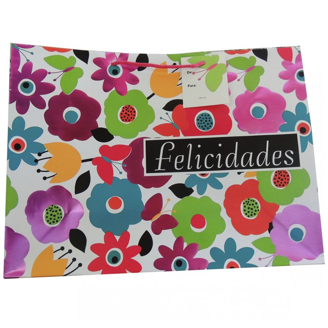 Bolsa para Regalo Básica Nico Ls de Papel Plastificado