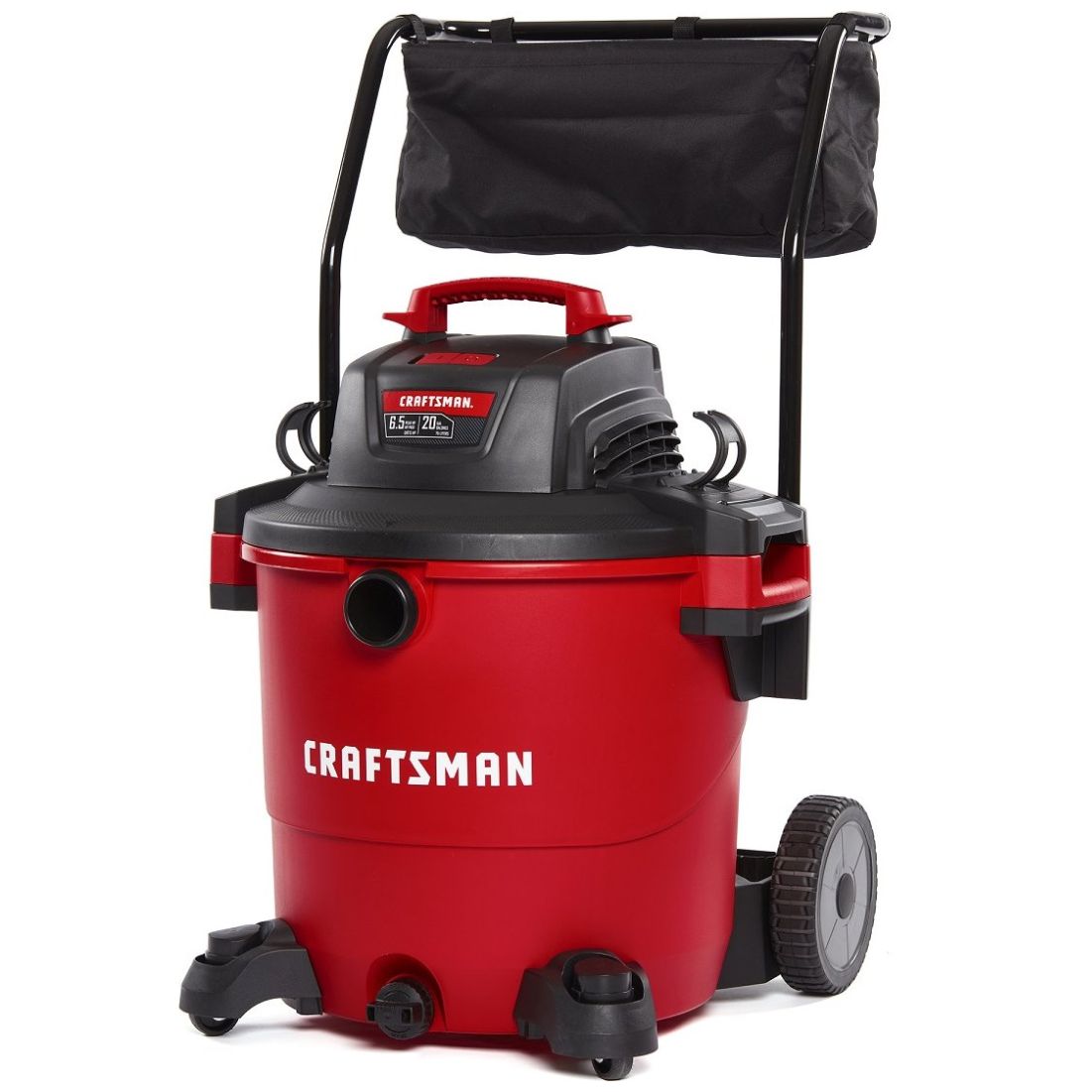 Aspiradora de 20 Galones y 6.5 Hp para Seco y Mojado con Mango de Carrito Mod. Cmxevbe17656 Craftsman