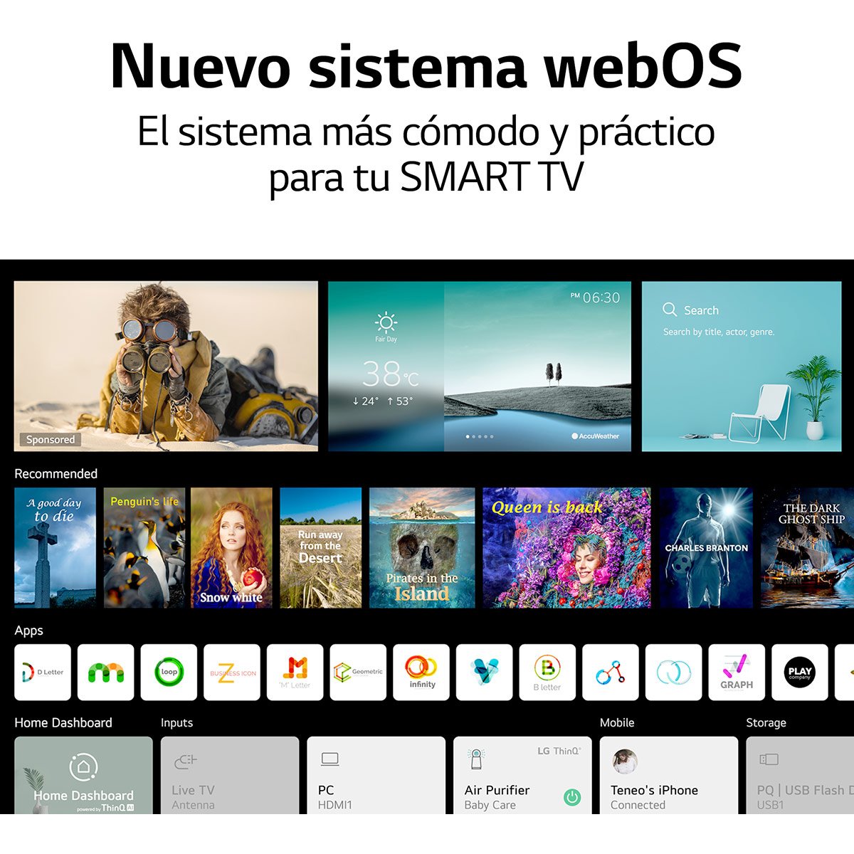Pantalla LG 43" Nanocell Ai Thinq 4K Smart Tv 43Nano75Spa.