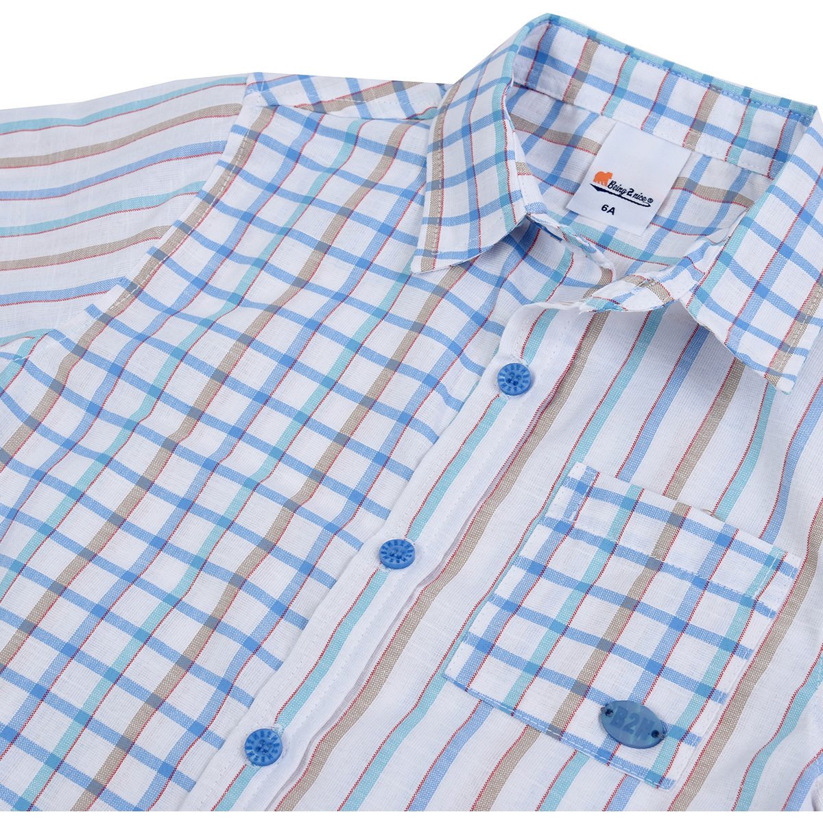 Conjunto 3 Piezas Camisa Mc con Playera Mc Y Short Bo1322-5 Being 2 Nice