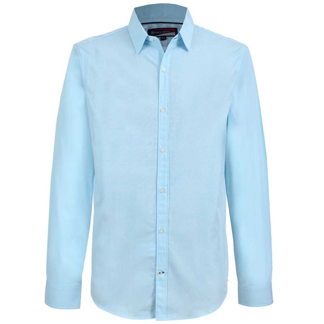 Camisa Manga Larga Filalfil Verde Carlo Corinto para Hombre