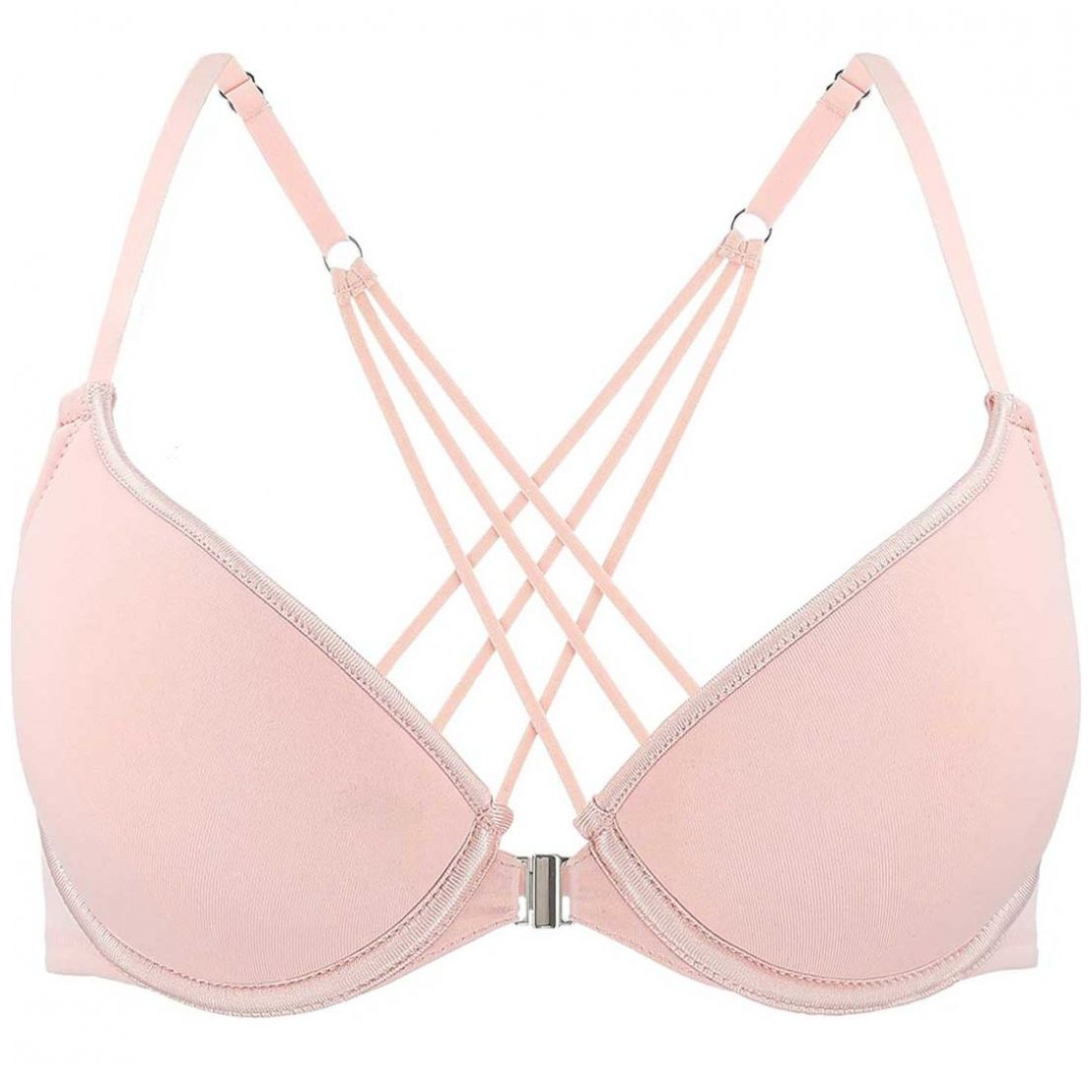 Brasier Broche Frente Tiras Cruzadas Powerbra